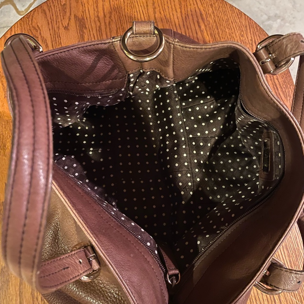 Furla Rich Brown Leather Tote - Picture 6 of 7